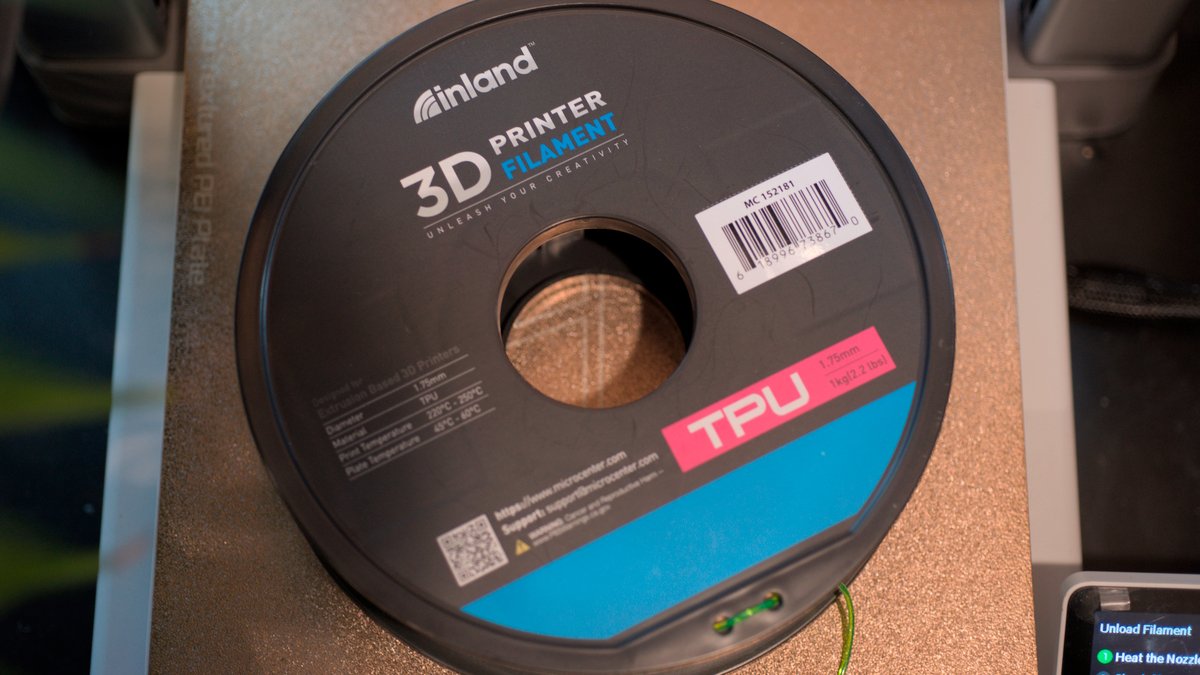TPU flexible filament for 3D printing vacuum hose replacement