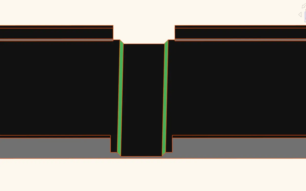 Chamfered spine edges on Field Notes case in FreeCAD