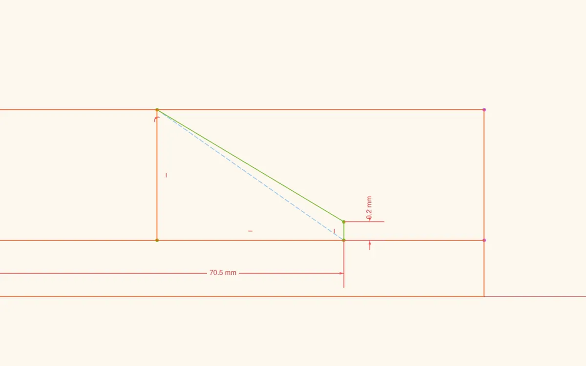 Groove cutout for Field Notes notepad cover in FreeCAD