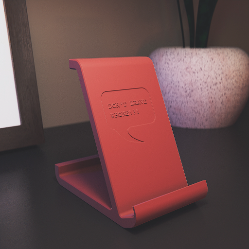 Phone Holder "Don't leave" - 3D Model | The Ambient Form